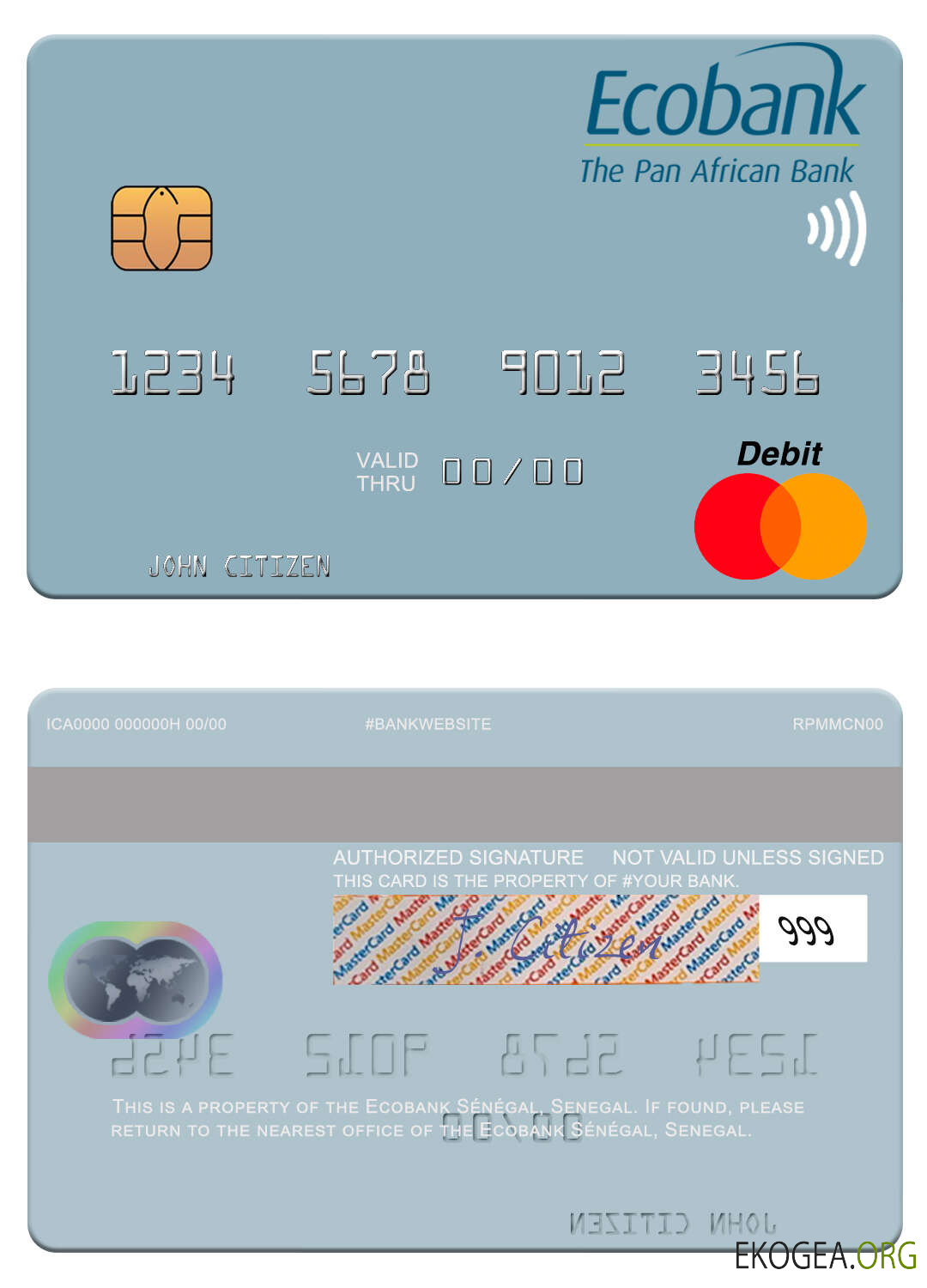 Sénégal Ecobank Sénégal mastercard